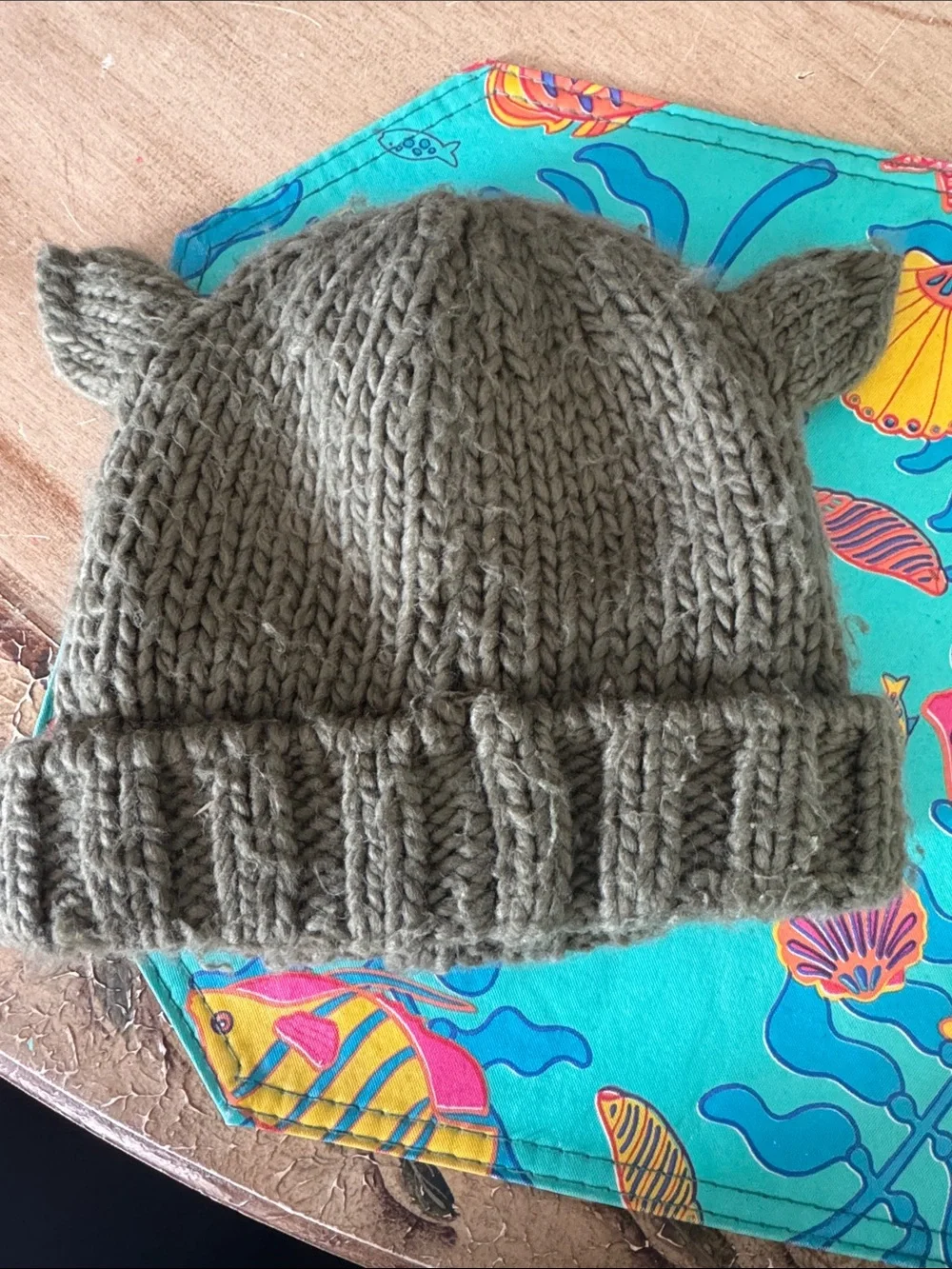 GAP Grogu Star Wars Hat Baby Yoda Beanie Kids Chunky Knit Fleece Lined Halloween